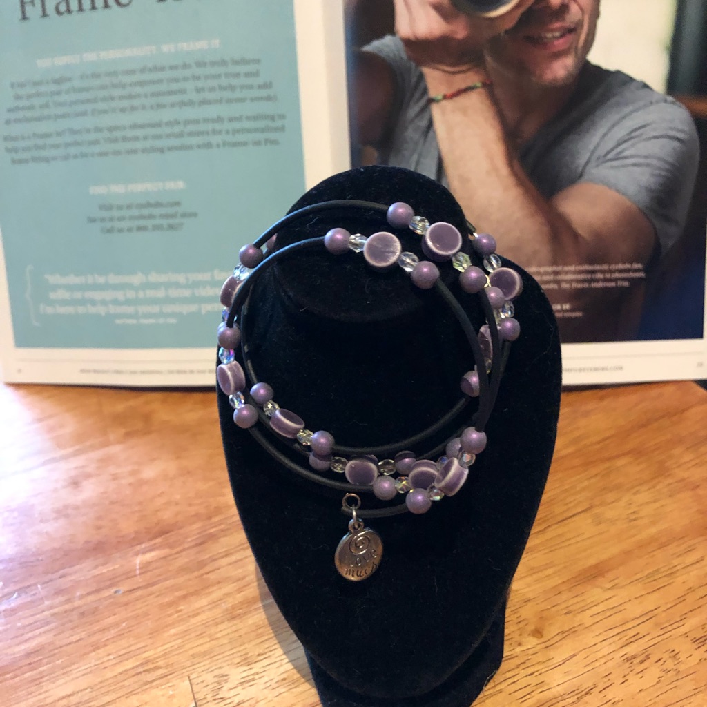 Love Much, Love Often ,Purple Tiered Bracelet